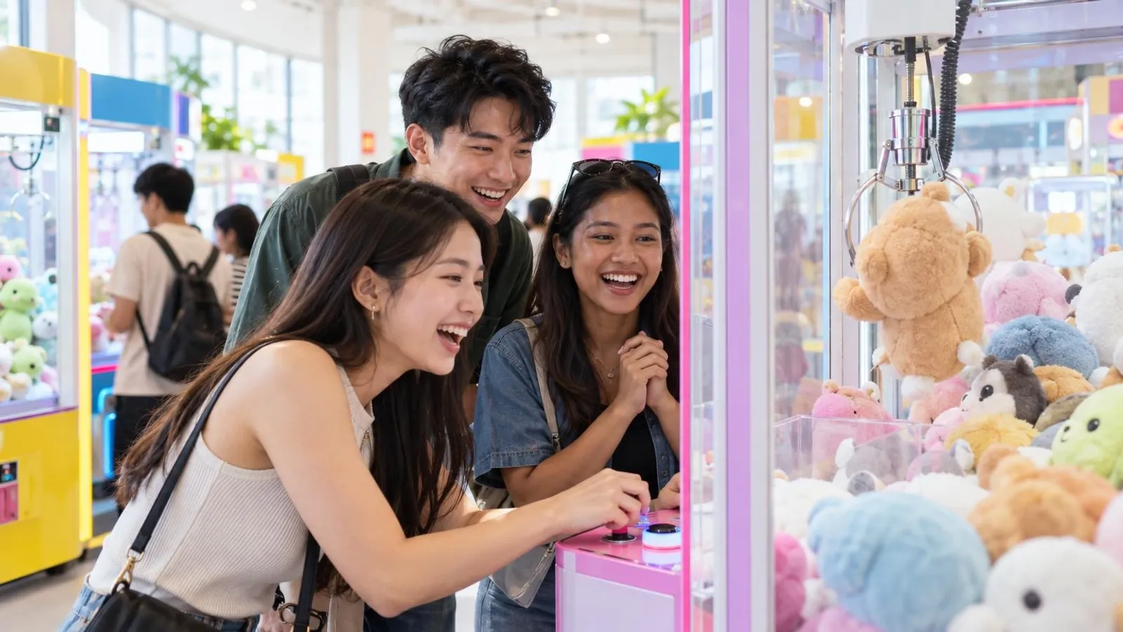 Arcades and Amusement Centres: a customer and a provider in a bright, modern setting